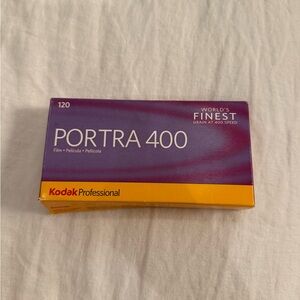 Kodak Portra 400 color negative film, 120 roll film